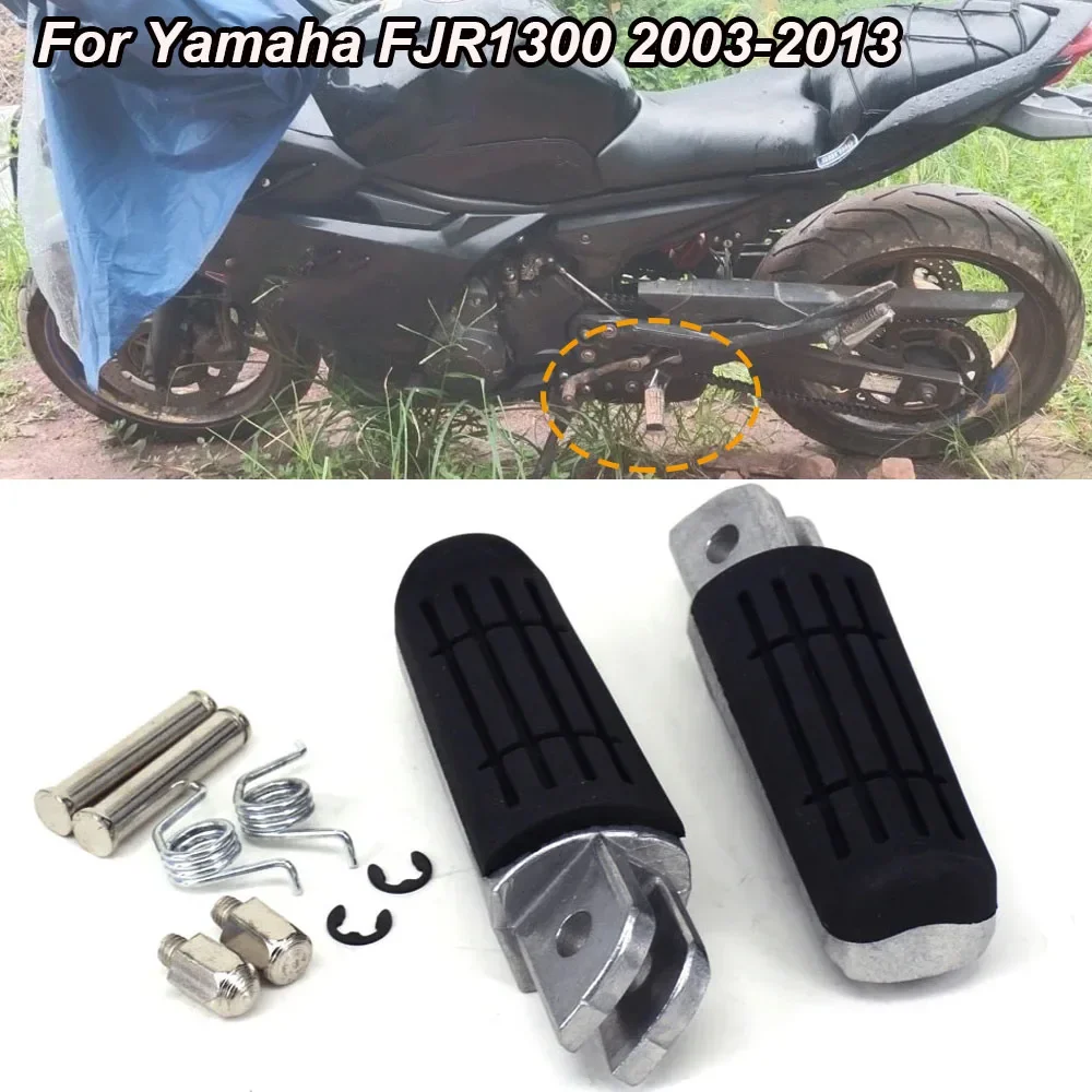 Motorcycle Front Rear FootPegs Footrest Pedal For Yamaha FJR1300 ABS R/C FZ6R FZ6 FZ1 Fazer 700 XV 1700 PCR Road Star Warrior