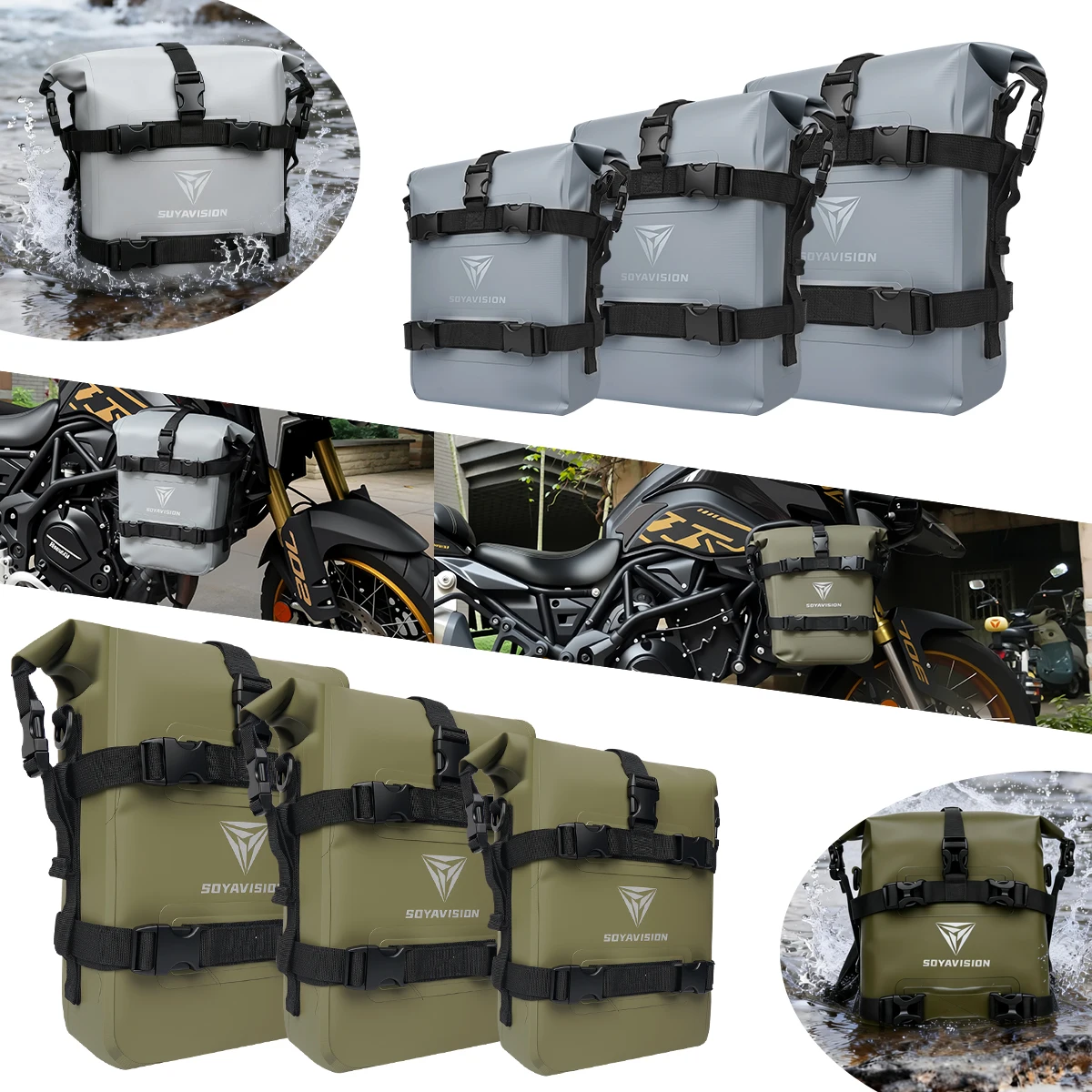 

Motorcycle Bumper Bag For BMW R1200GS R1250GS ADV For HONDA NC750X CB500X Waterproof Crash Bars Bag Bumper Repair Tool Bag