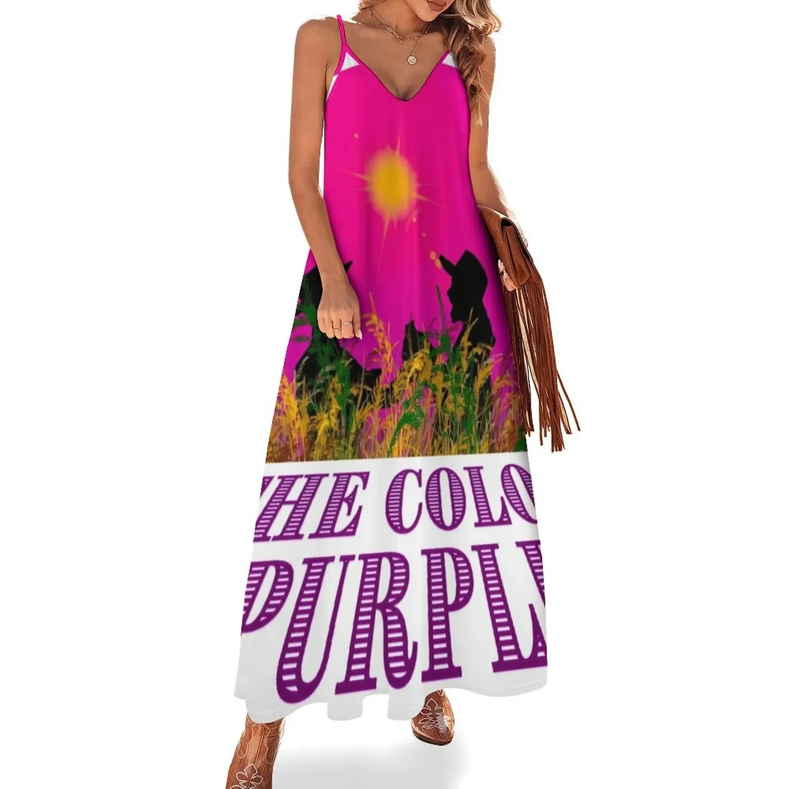 

The Color Purple Sleeveless Dress clothing women summer 2025 dresses summer