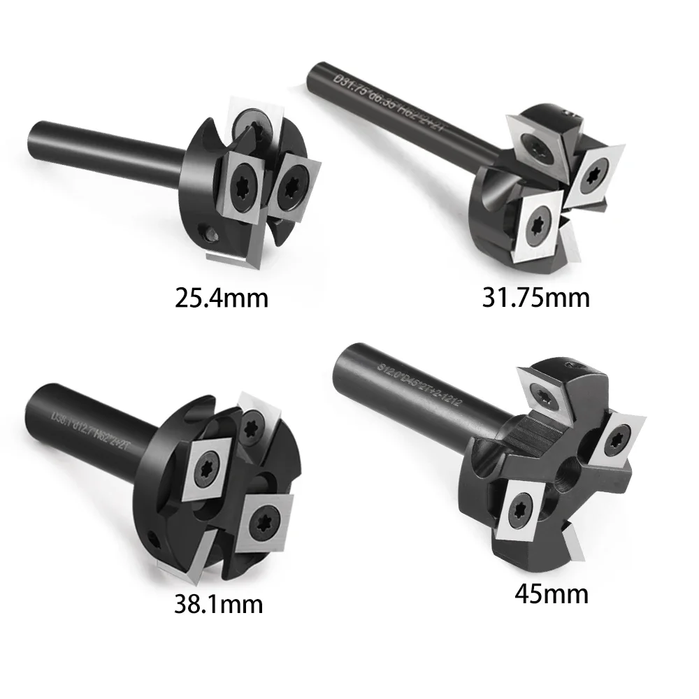 Premium RU T-Type Insert Wood Planer Router Bit Anti-Kickback Design for Safe and Clean Cutting Performance