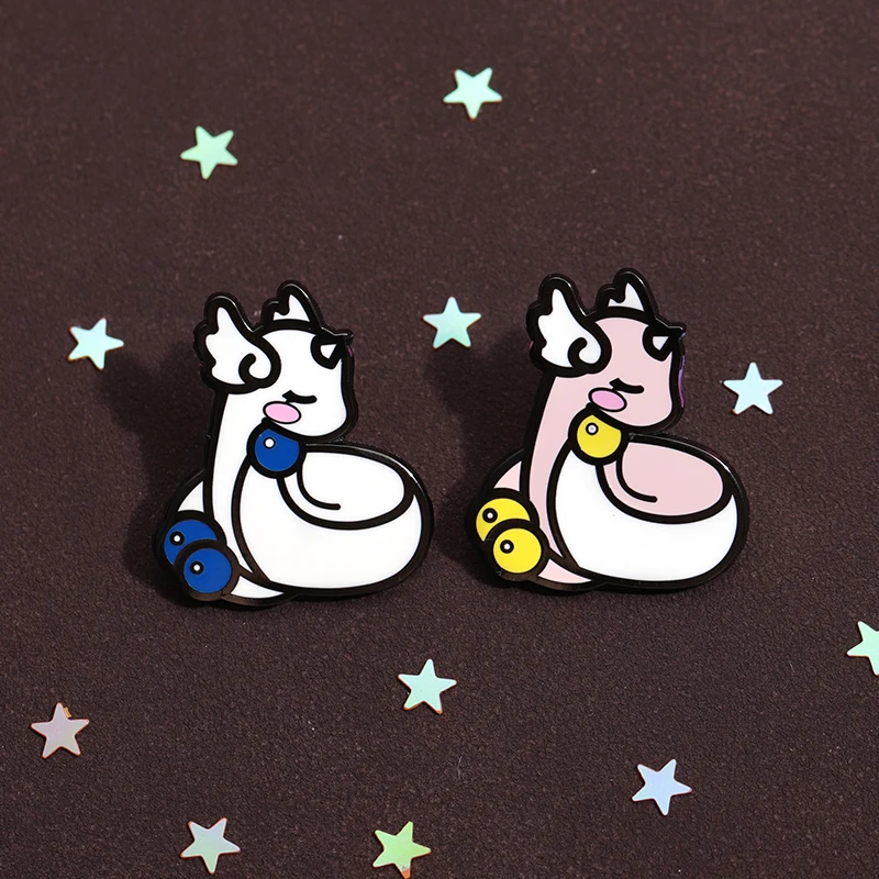 Dragonair Hard Enamel Pin Cute Anime Character Animation Spirit Brooches Lapel Backpack Badge Movie Fans Jewelry Gift For Friend