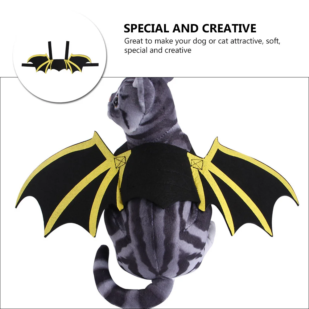 Dog Dragon Wings Halloween Costume Spider Pet Harness Costumes Accessories Felt Cloth