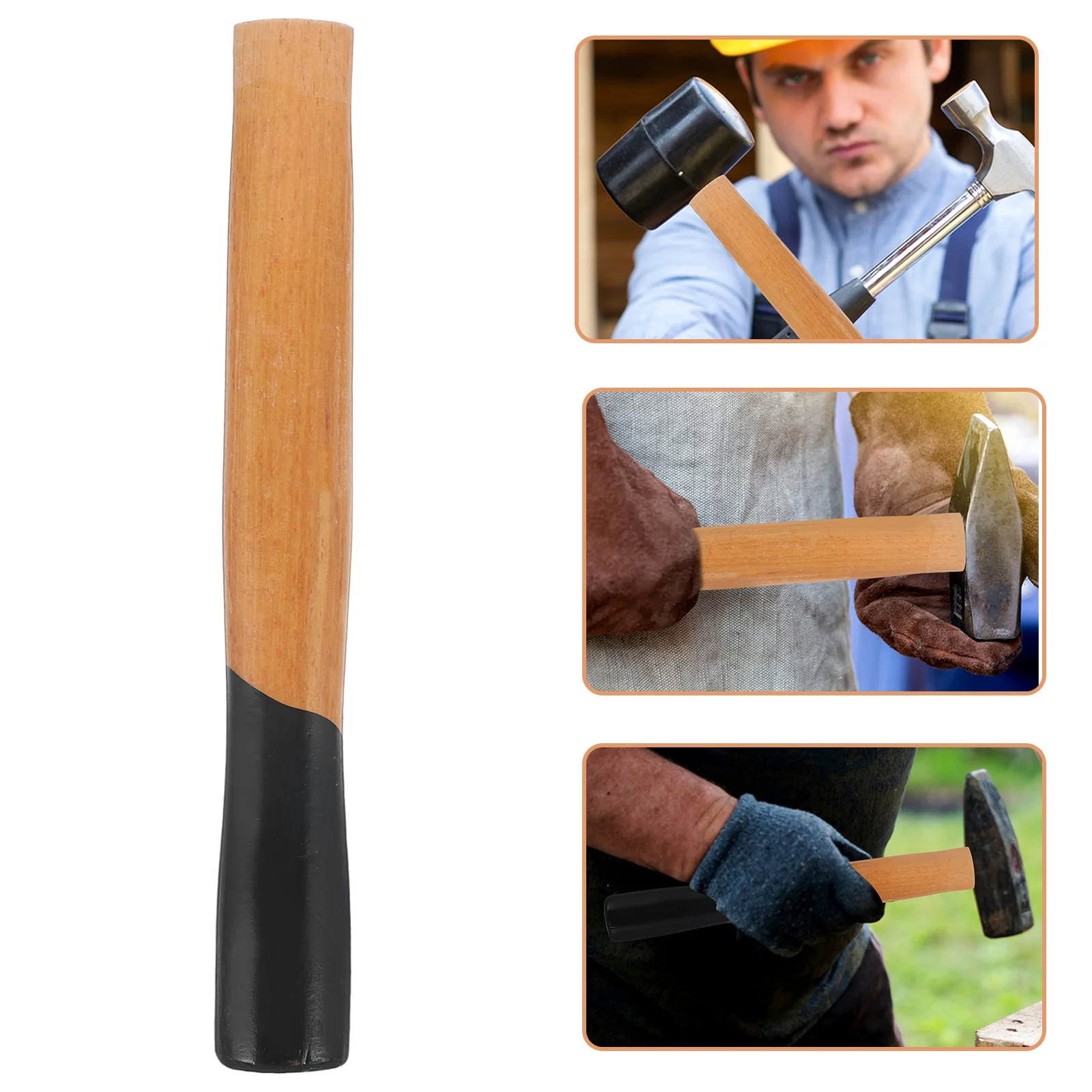 

Masonry Hammer Handle Square Head Protector Wood Electric Construction Shaft Work