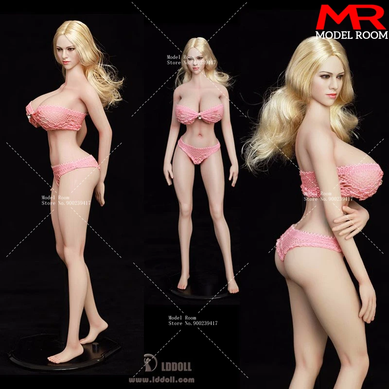 

LDDOLL 28XL 1/6 Female Silicone Seamless Body 28cm Super Big Breast Flexible Action Figure Body Fit OB Kimi Toys HT Head Sculpts