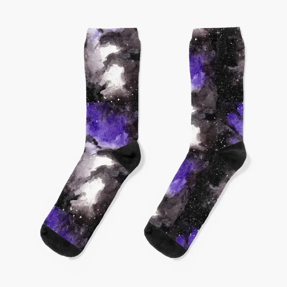 

asexual ace pride galaxy Socks Soccer cartoon sports stockings Thermal man winter Socks For Girls Men's