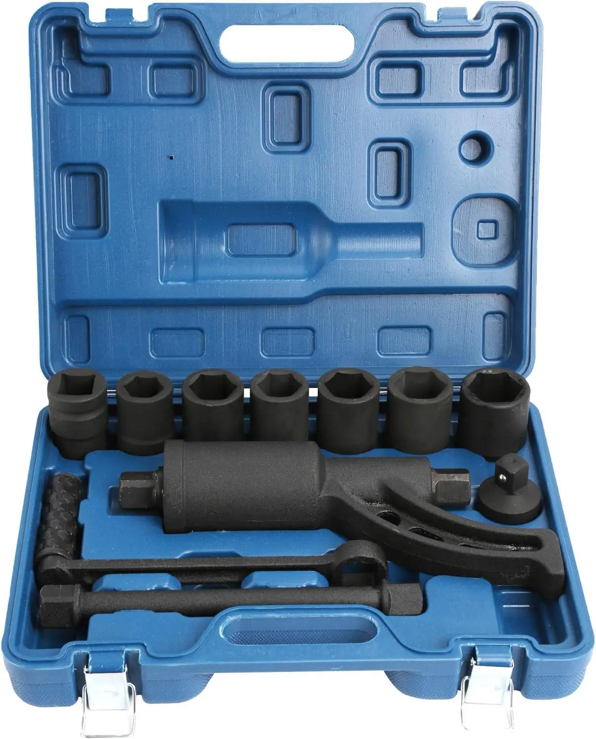 

Набор усиленных динамометрических ключей-мультипликаторов с 8 насадками для легкого снятия колесных гаек