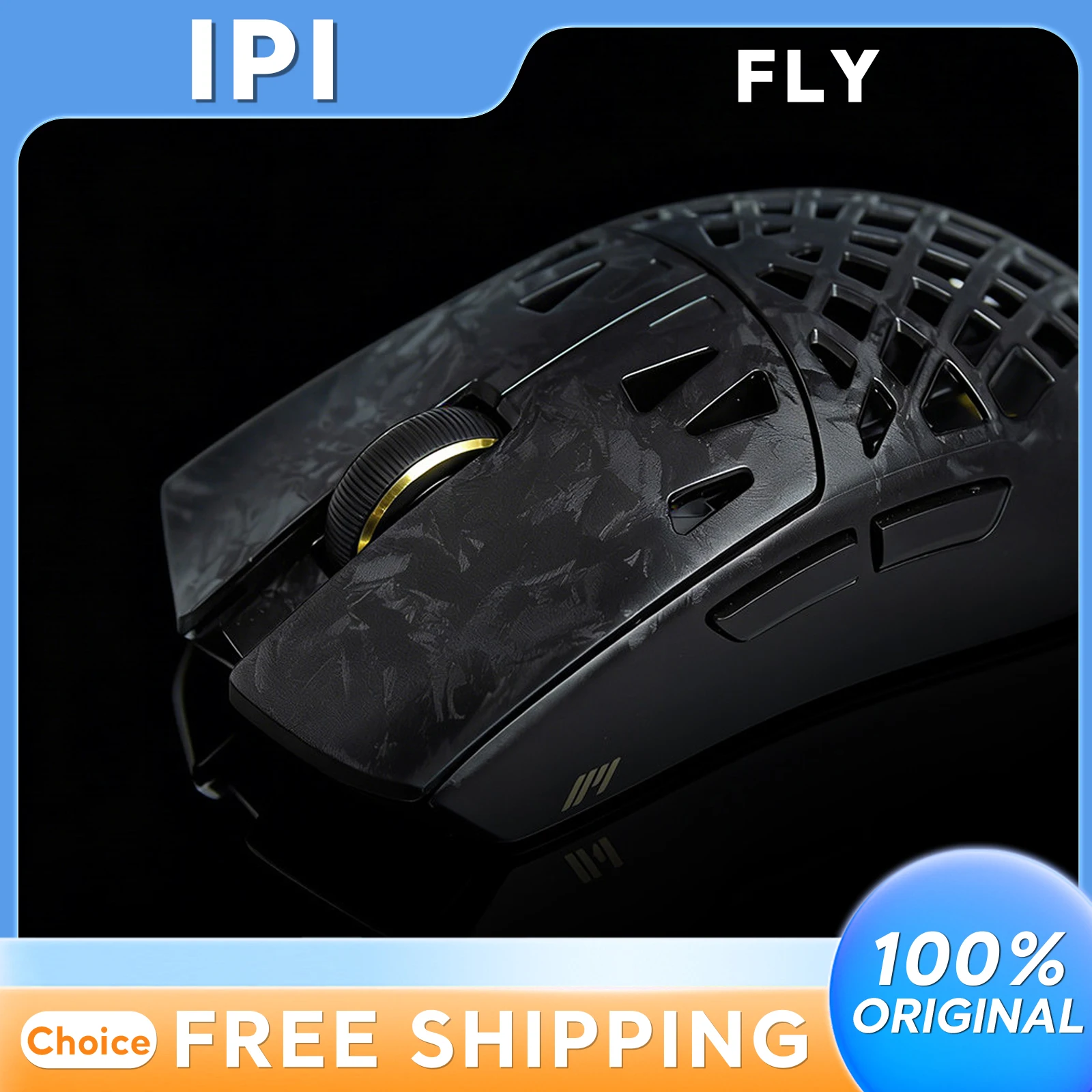 

IPI FLY Dual 8k Wireless Tri Mode Mouse Paw3950 E-sports Lightweight Omron microswitch Hollowed Out Ergonomic Gaming Accessorie