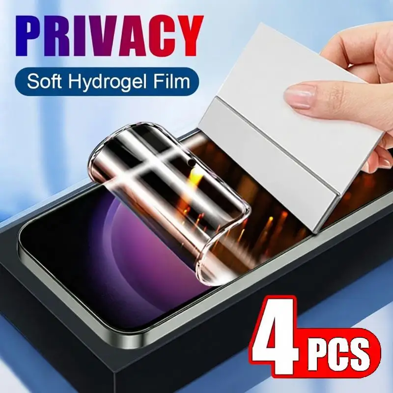 Película de hidrogel de privacidad para Samsung Galaxy A34, A14, A12, A13, A71, A23, A06, Protector de pantalla para Samsung A32, A51, A73, 5G, A71, 4 Uds.