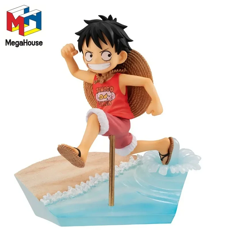 

MegaHouse Original ONE PIECE GEM Monkey D Luffy Childhood Running Anime Action Figures Toys For Kids Gift Collectible Model