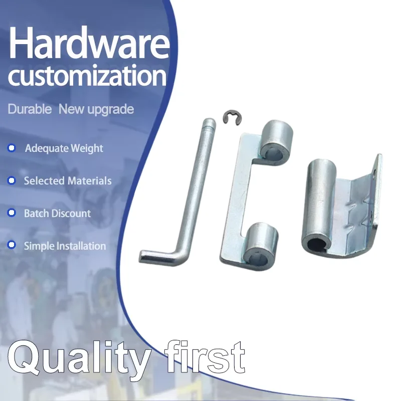 8pcs Industrial Strength Welding Detachable Iron Hinges Durable for Electrical Equipment Box Doors Medical Devices