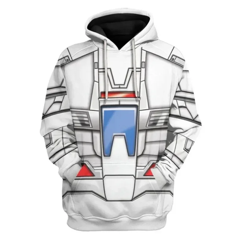 Die neue Herbst-/Winterkollektion 2026 der Marke Bandai umfasst ein stilvolles Kapuzen-Sweatshirt für Herren, das von Transformers inspiriert ist. – Detail 12