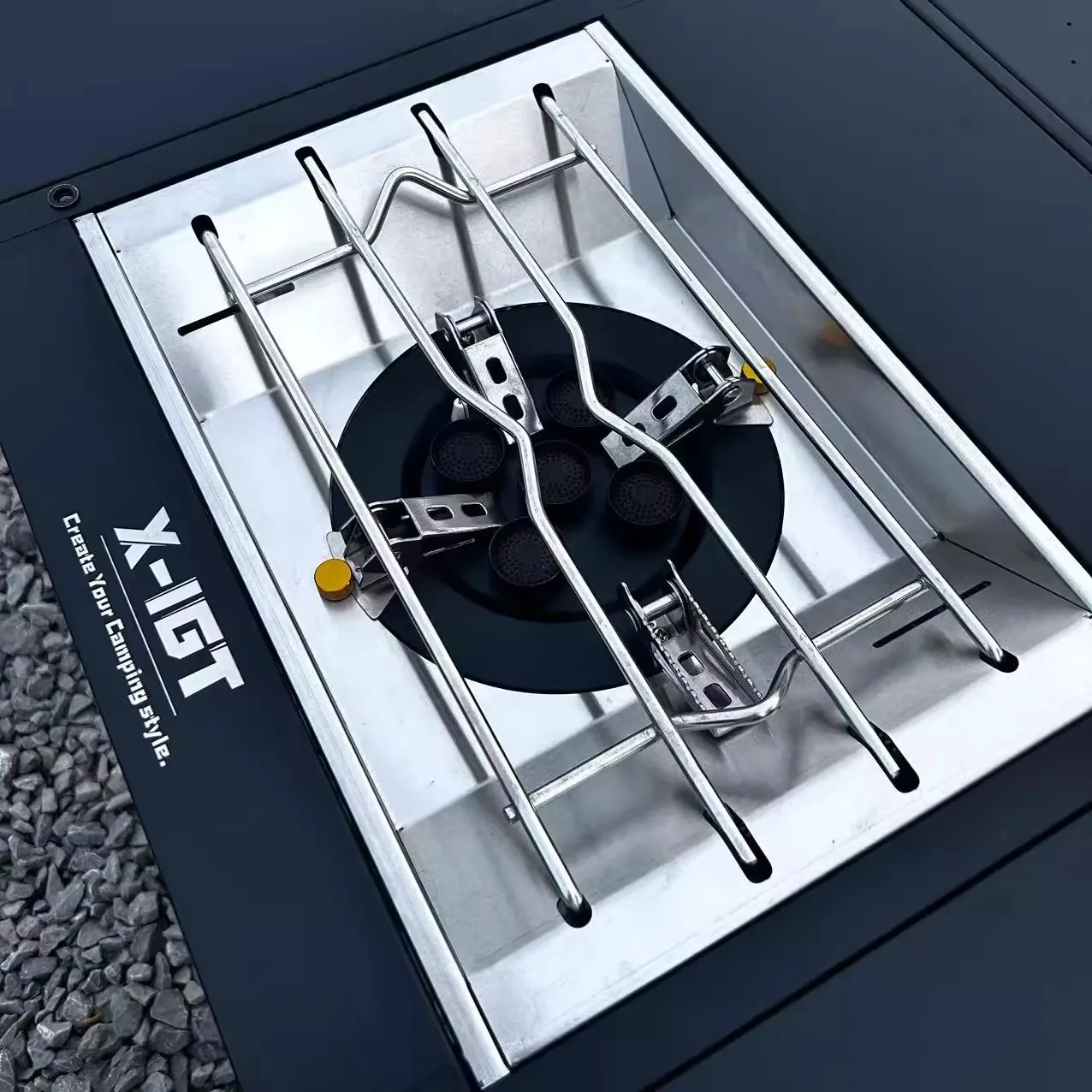 

IGT Burner Plate 1 Unit Sinking Stove Rack for GS 450 Stainless Steel Gas Stove Grill Stand Outdoor IGT Camping Accessories