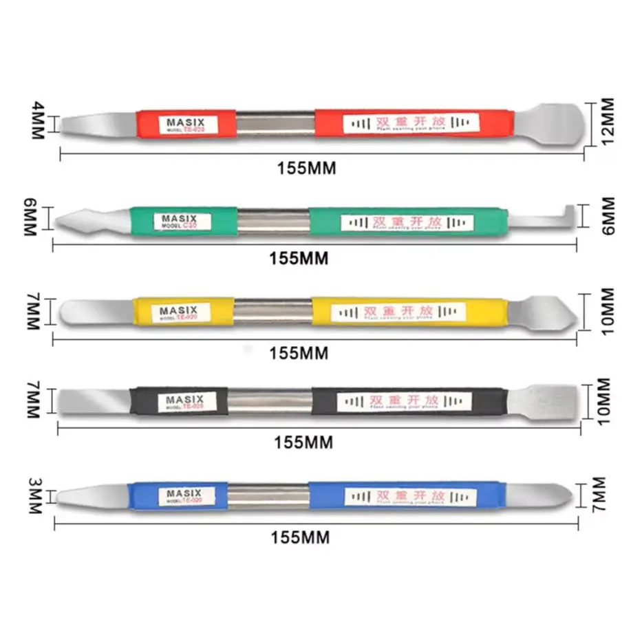 

5 in 1 Double-edged CPU Pry Tool Kit Metal Crowbar for Circuit Board Chip Mobile Phone Open Housing Repair Tools