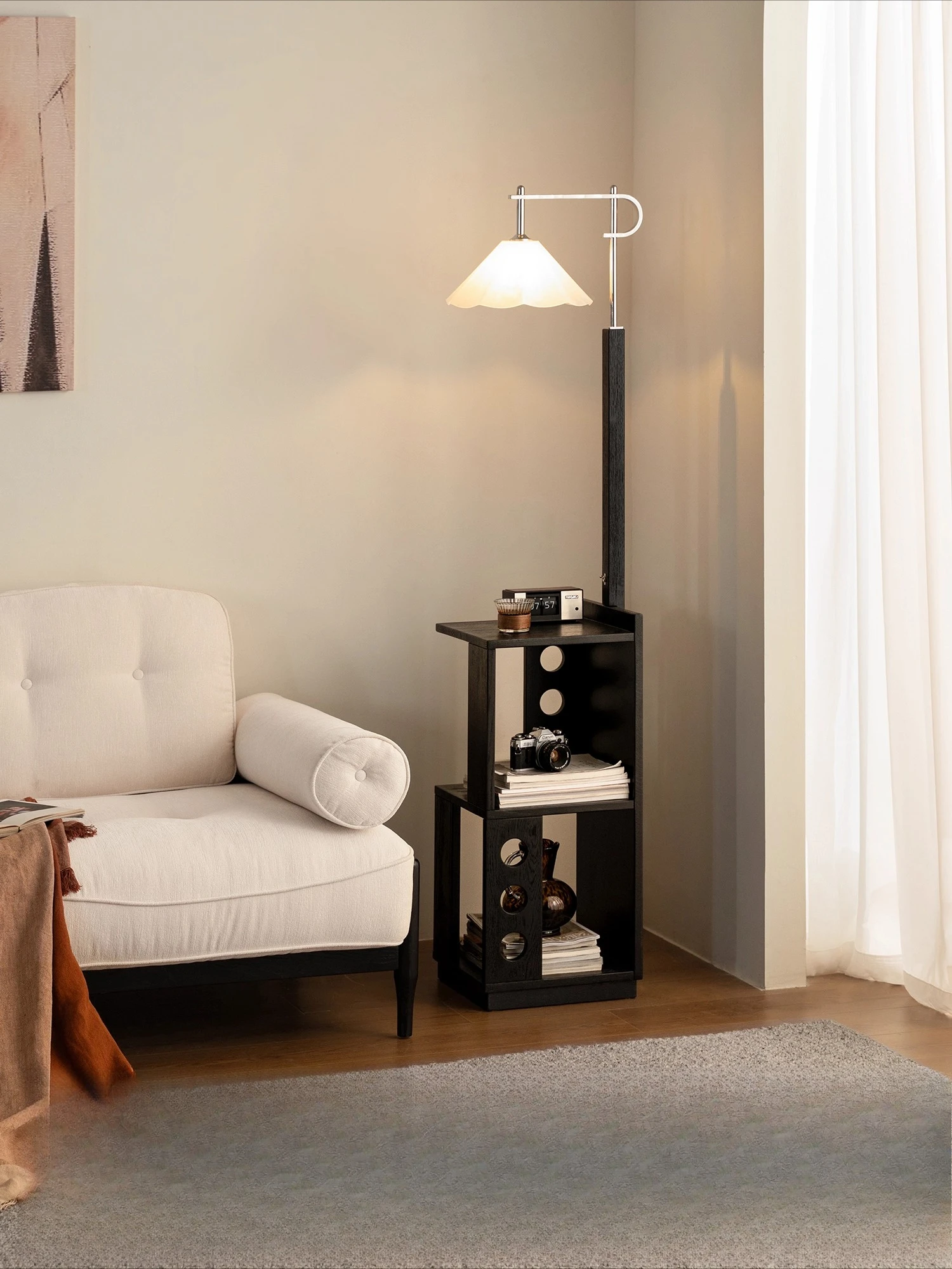 

Floor lamp, next to the sofa, bedroom, study, atmosphere