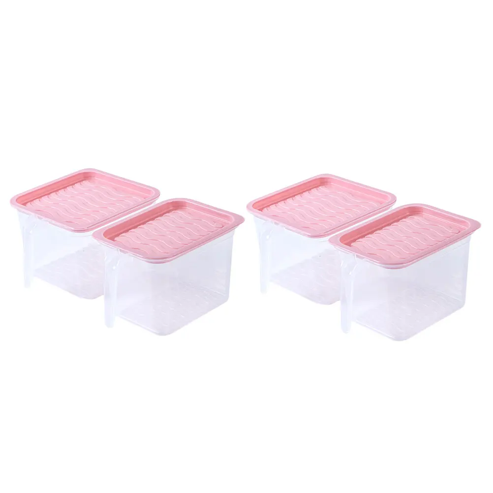 

Container Fresh Storage Tank Food Containers with Lids Refrigerator Crisper Pink Pp Sealed Jar