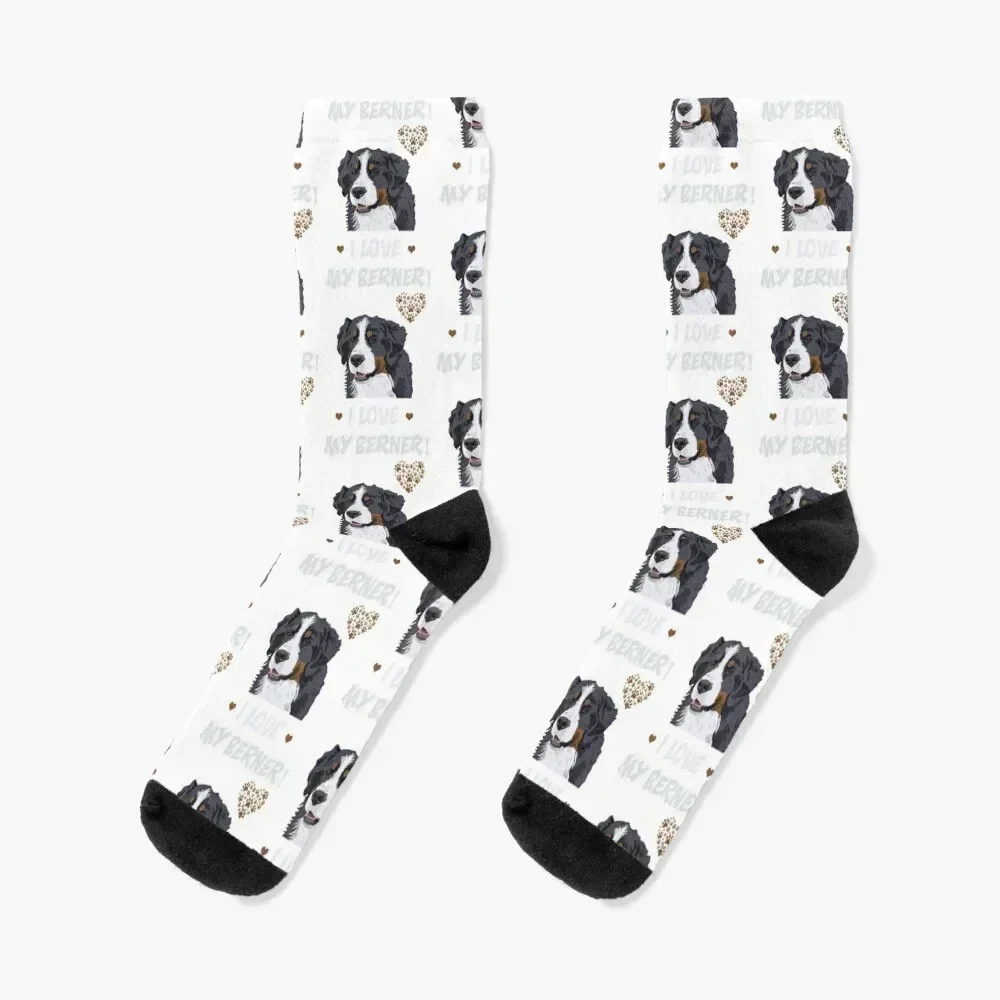 I love My Bernese Mountain Dog! Especially for Berner Dog Lovers! Socks funny gifts Lots Men Socks Women's