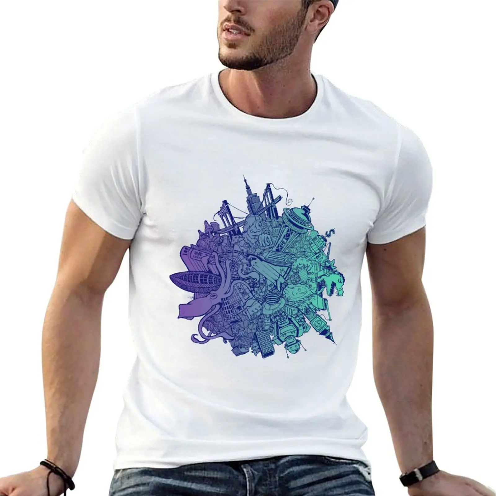 Katamari Damacy - Original Art T-Shirt Street Style Casual Tee Shirt