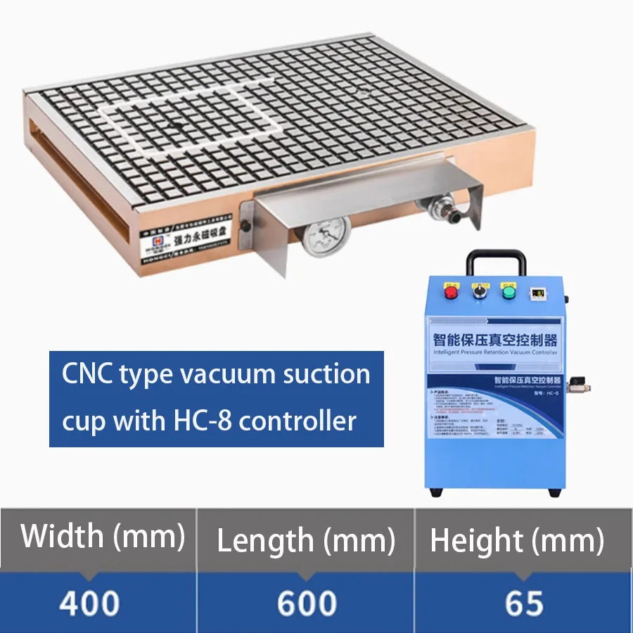 

Automatic pressure holding vacuum suction cup, CNC milling machine aluminum plate glass adsorption platform with HC-8 controller