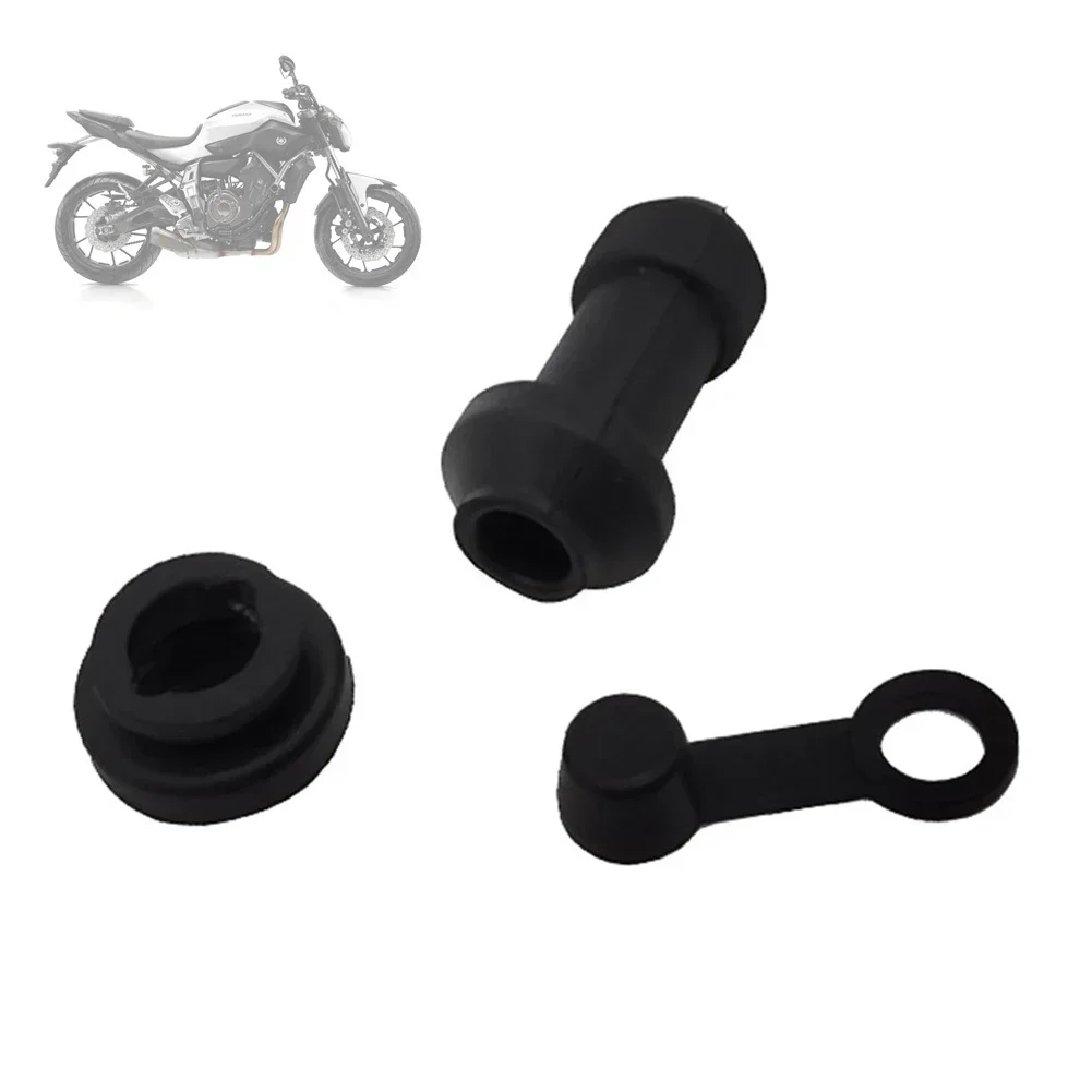 3Pcs/set Motorcycle Scooter Brake Upper Lower Pump Caliper Shock Absorber Sleeve Dust Covers Disc Waterproof Rubber Caps