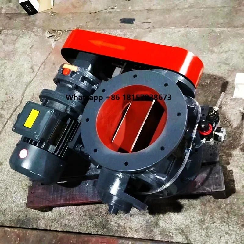 

CQATMT Star Shaped Unloader Machine Rotating Discharge Valve Electric Ash Discharge Valve Dust Collector Closing Fan