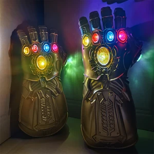 Superhero Cos Prop Infinity Gauntlet Lampu LED Sarung Tangan Thanos Sarung Tangan Infinity Merah Senjata Cosplay Dewasa Halloween Mainan Hadiah Anak 10 legenda marvel penjualan terbaik thanos - №