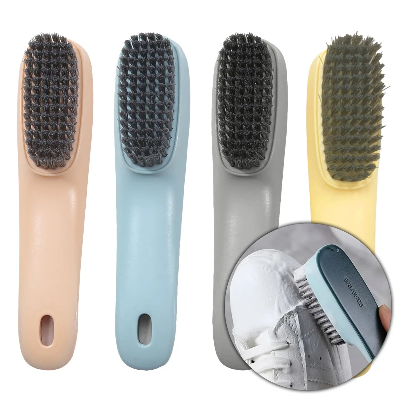 Long Handled Shoe Brush Clothing Cleaning Brush Soft Bristled Brush Hard Bristled Brush Household Shoe Washing Brush