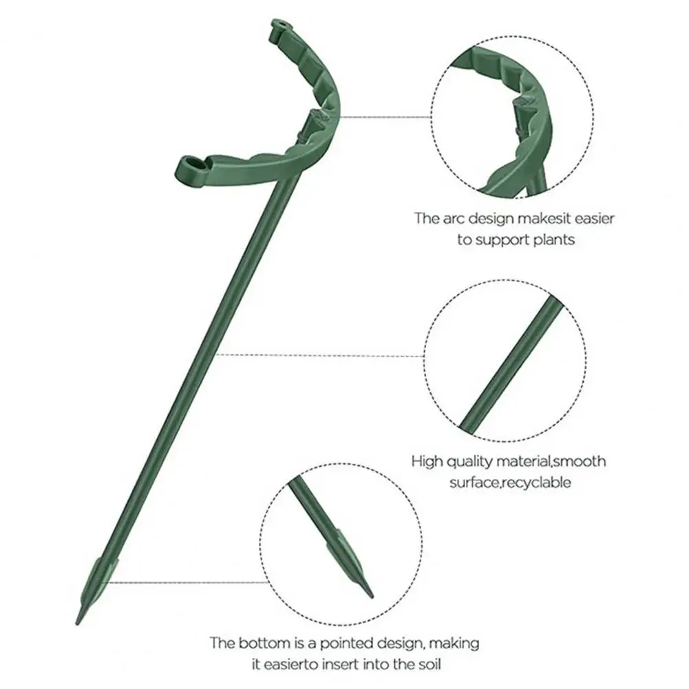 Easy Installation Plant Stake Stackable Half Round Plant Support Stakes Easy Assembly Trellis Plant Cages Indoor for Tomato