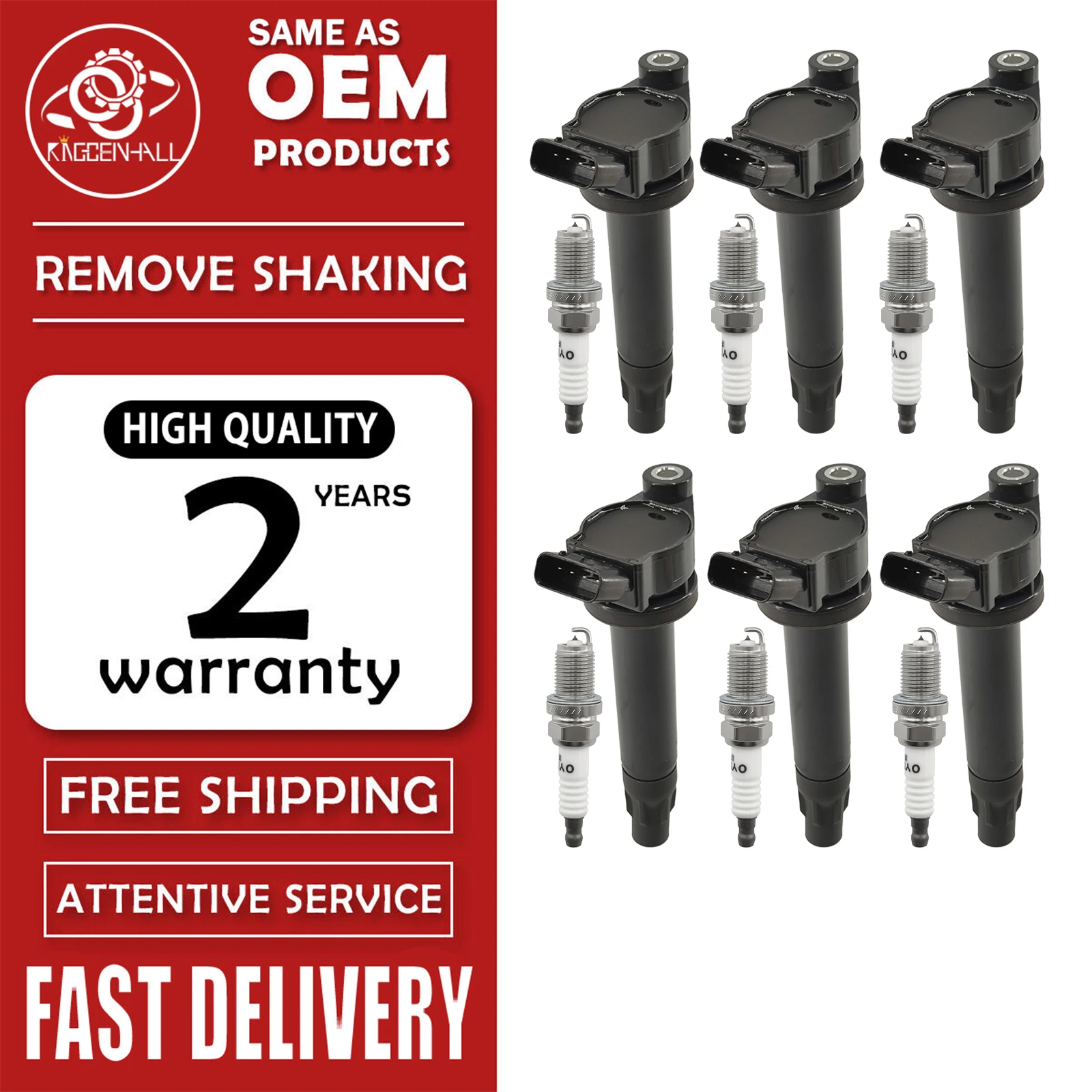 

Ignition Coil 90919-02212 For Toyota Camry Highlander Solara Lexus ES330 RX330 V6 3.3L 90919-02246 UF506 90080-19025