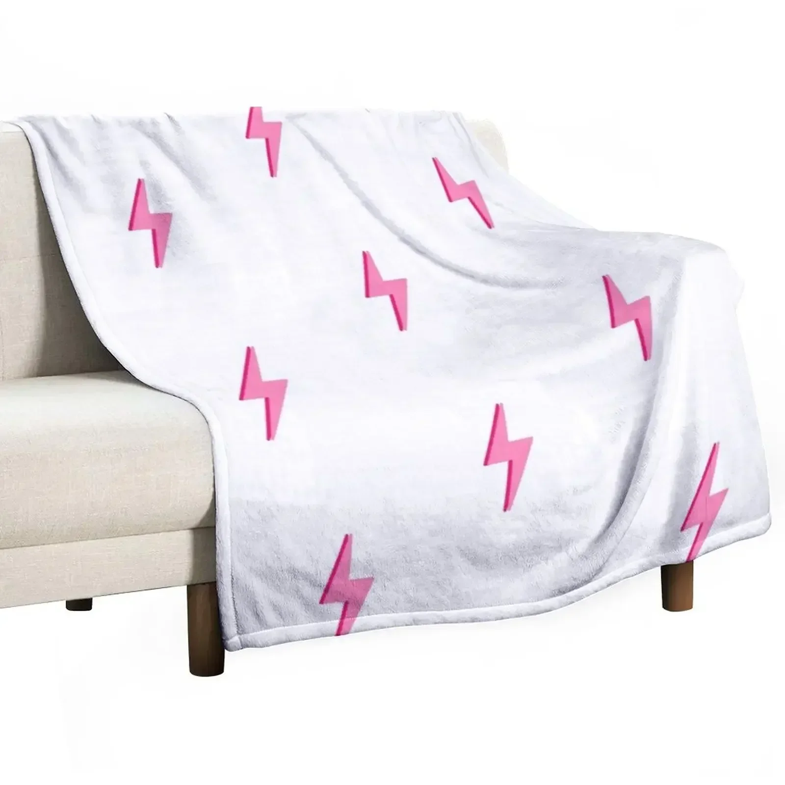 Pink Lightning Bolt Throw Blanket christmas decoration Single Blankets For Baby Winter beds Blankets