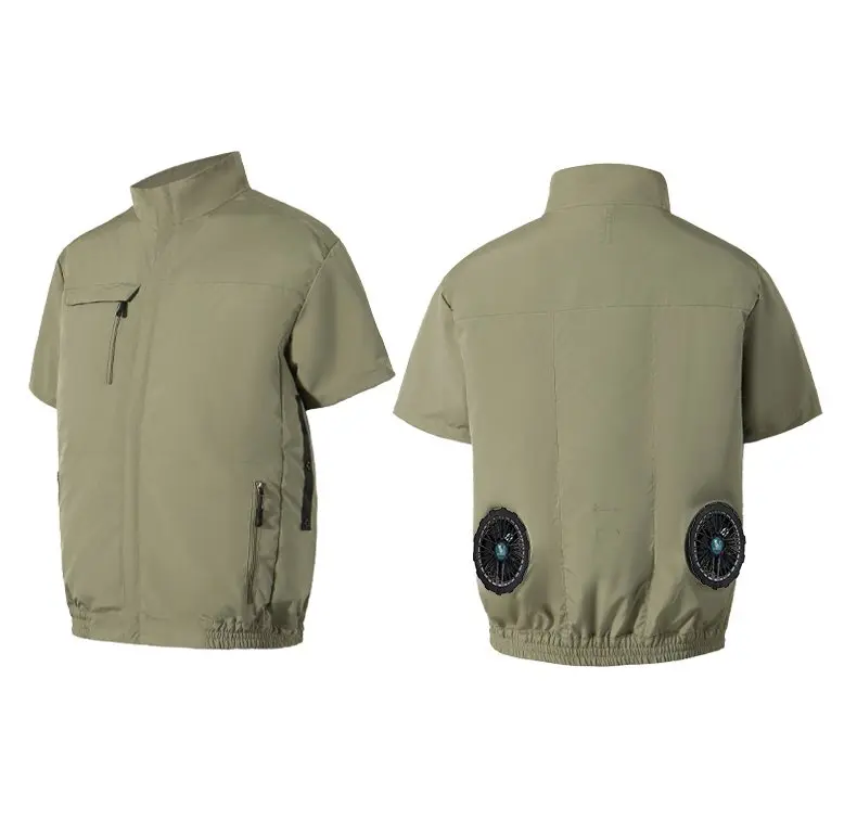 Summer 3 Fans 4 Fans Air Conditioning Cooling Vest Men Women Outdoor Jacket Sun Protection Windbreaker Travel Fishing Sports
