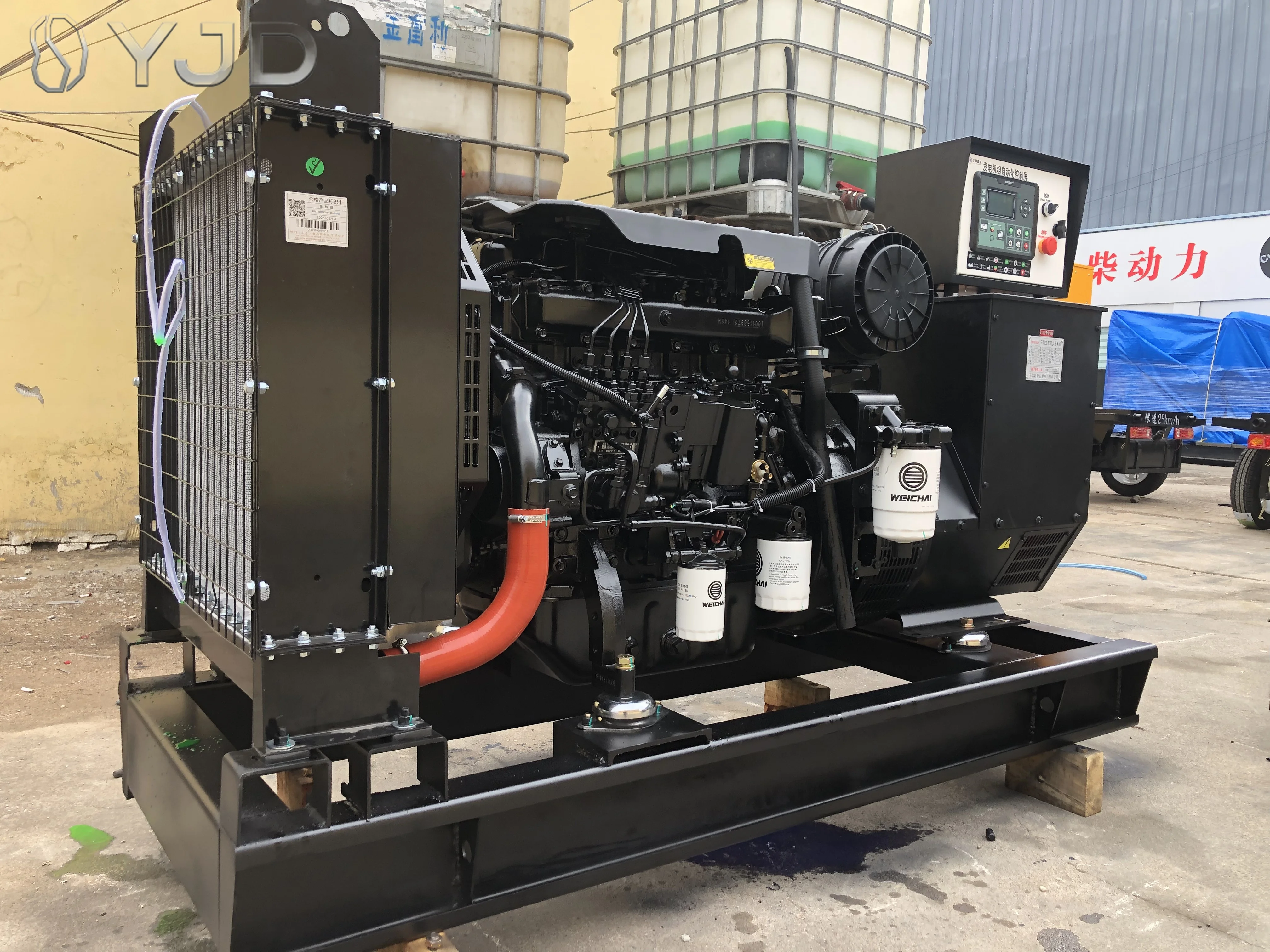 Open Frame Type  80KVA 100KVA  Genset Diesel Generator Set 1/3 Phase Used for Seaports and Industrial Parks 50/60HZ 1500/1800RPM