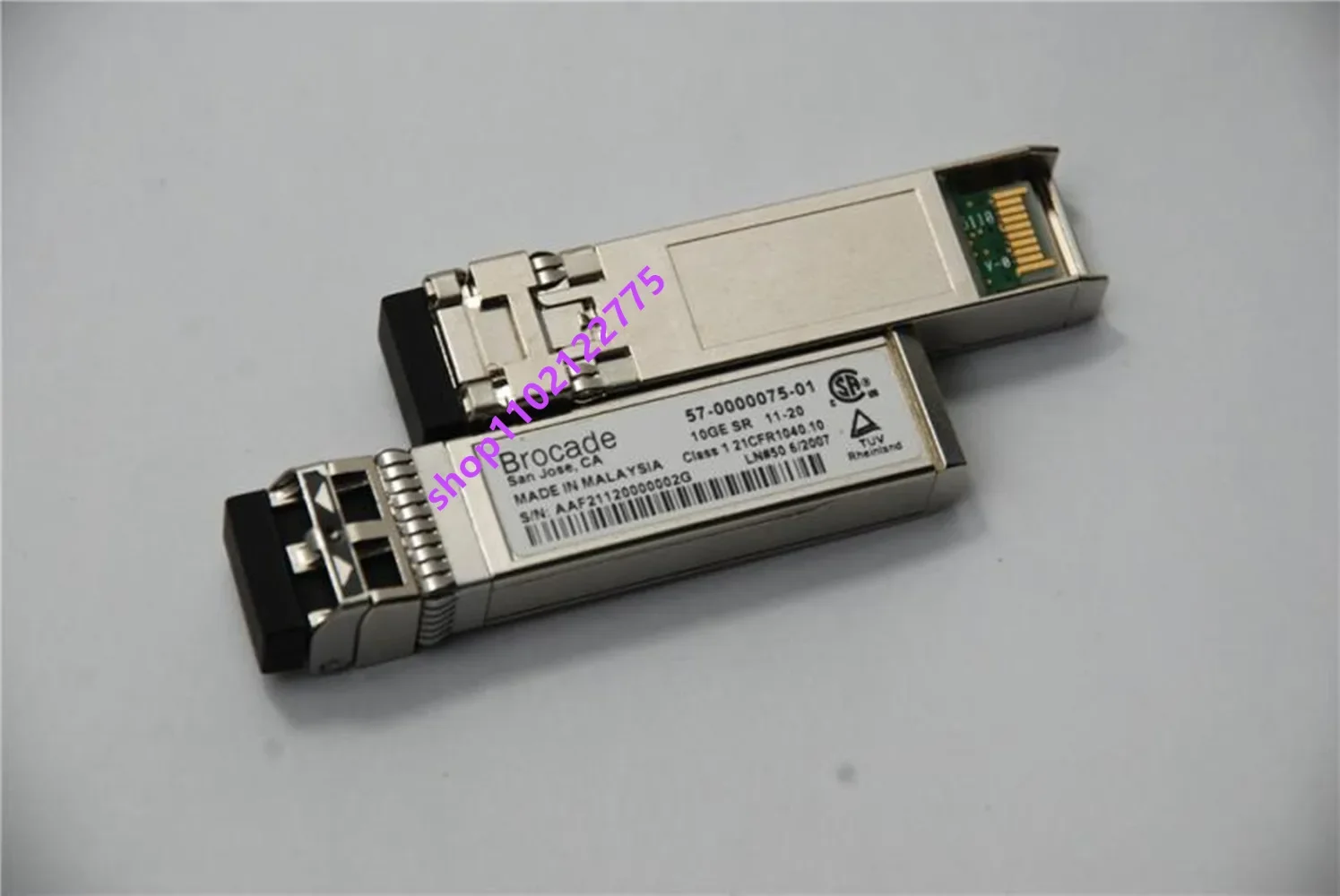 Brocade 10GB Fiber Transceiver SFP/57-0000075-01/850nm SR 300M Brocade Universal Optical Fiber Module/10g Port Module