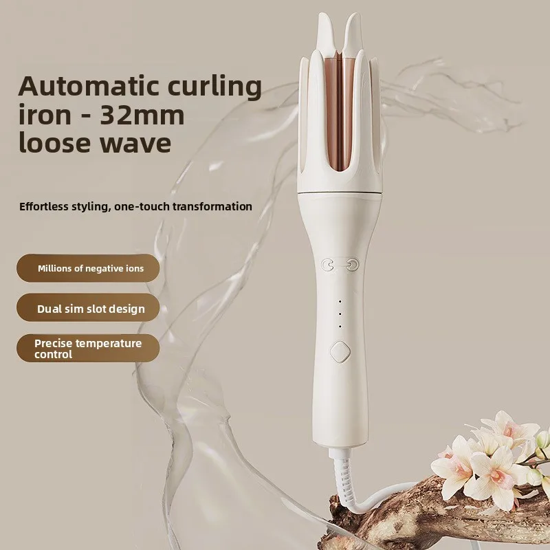 

Автоматическая плойка для завивки волос 32 мм, для создания крупных волн, с отрицательными ионами, керамическая, для создания эффекта водной ряби, большая волна