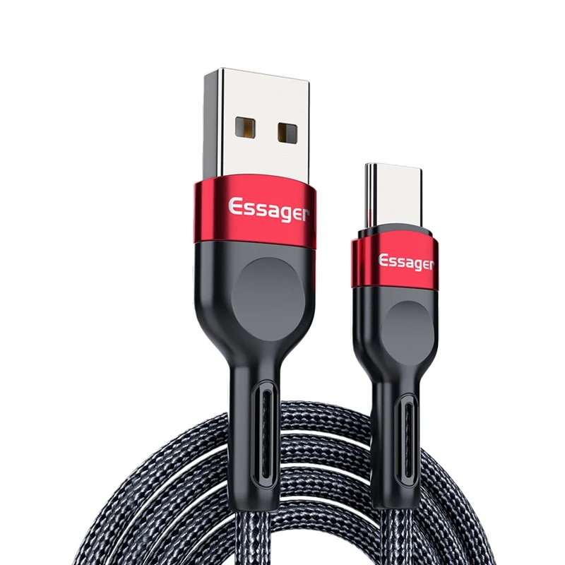 ESSAGER Chenxi Type-C Interface Data Cable, Durable Type-C Fast Charging Cable