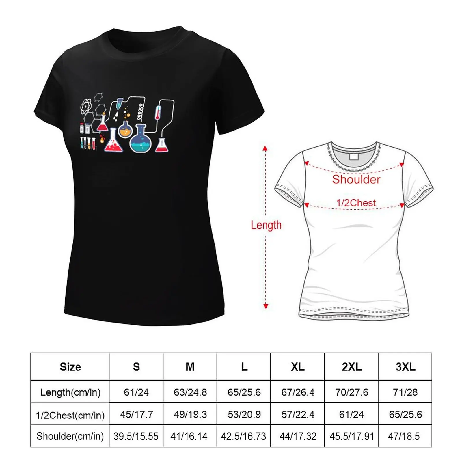 Camiseta de Química vintage, ropa linda, camisetas gráficas para mujer, camisetas gráficas divertidas