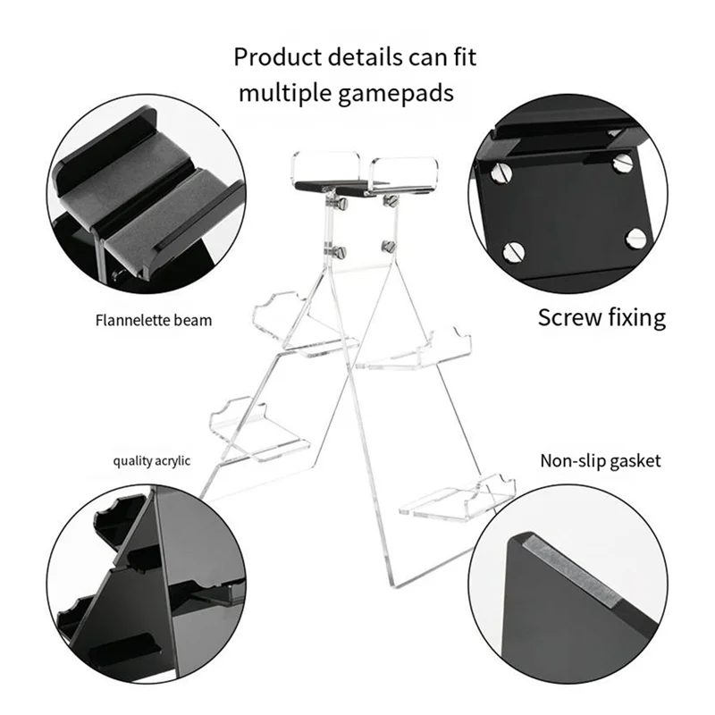 EF-Applicabile al gioco per controller Switch Supporto da tavolo Rack di archiviazione per cuffie Rack per accessori multifunzione