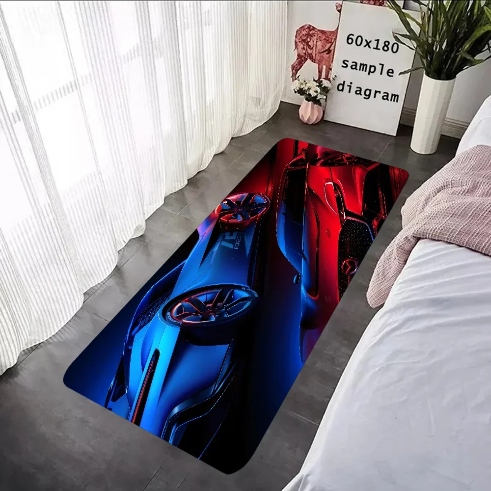 G-Gran-Turismo ديكور السجاد لغرفة النوم عدم الانزلاق البساط ترحيب السجاد غرفة المعيشة المنزلي السرير لينة الكلمة حصيرة المطبخ الجبهة ممسحة