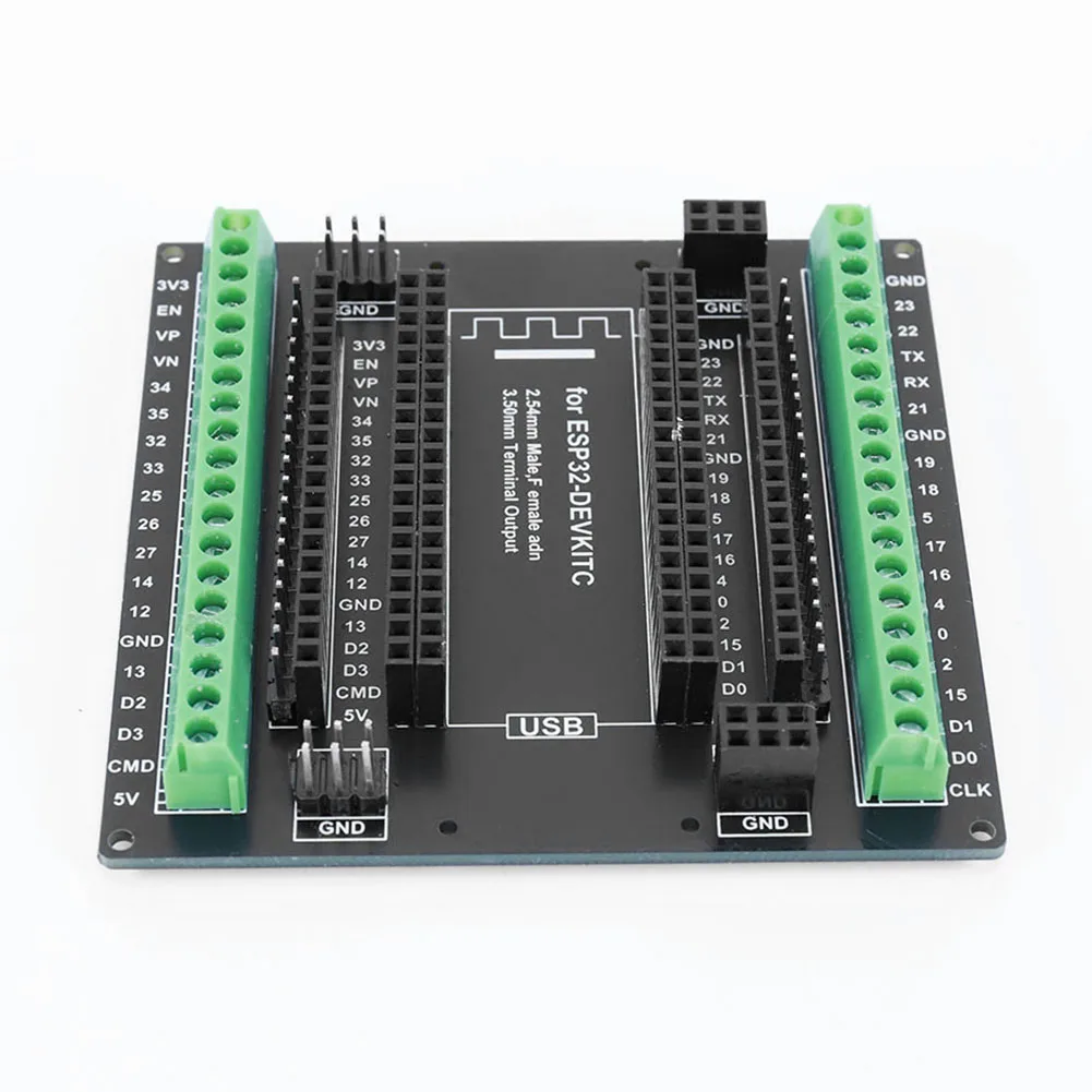 3.81mm /0.15inch Terminal GPIO Expansion Board 3 Types Outputs For ESP32 Super Breakout Board for ESP32-DevKitC ESP-WROOM-32