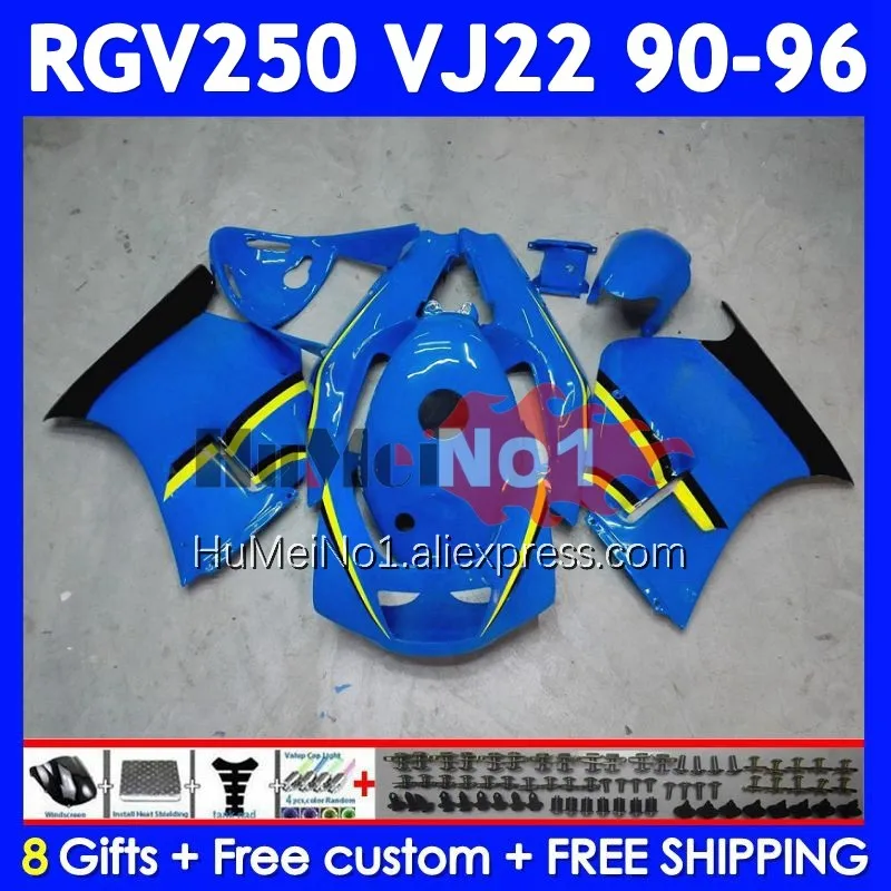 RGV250 For SUZUKI SAPC RGV-250 VJ22 RIZLA blue 109No.26 RGV 250 90 91 92 93 94 95 96 1990 1991 1992 1993 1994 1995 1996 Fairing