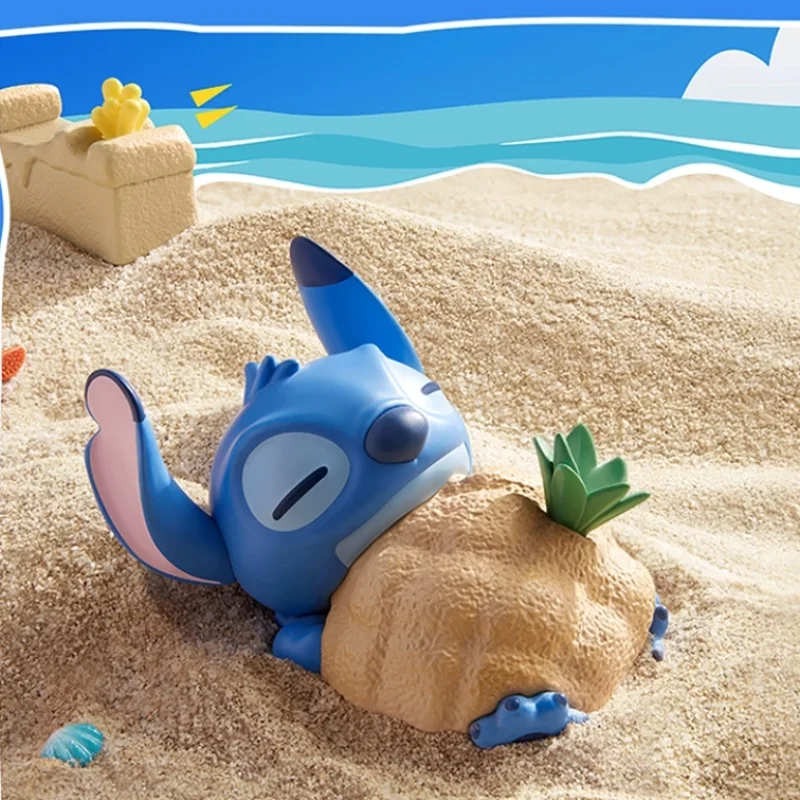 Nieuwe echte Disney Stitch Sandcastle Melee Blind Box Reuben Scrump Angel beweegbare anime figuur trendy speelgoed mysterie cadeau