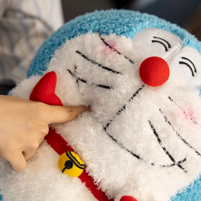 40cm Big Size Doraemon Hand Heart Plush Toy Cuddly Pillow Fluffy Smiling Doraemon Plushies Kawaii Doraemon Doll Xmas Gifts Girl