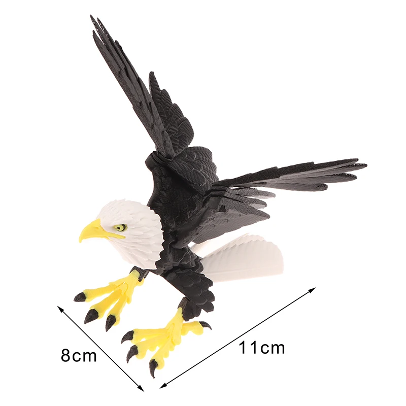 3D พิมพ์ Eagle Movable Wings รุ่นเดสก์ท็อปเครื่องประดับตกแต่งบ้าน Fidget ของขวัญของเล่นสําหรับผู้ใหญ่