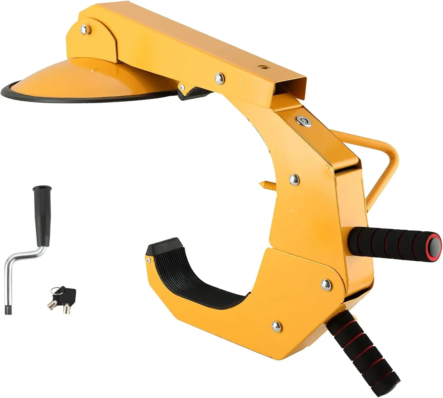 

Wheel Lock Clamp, Heavy Duty Anti Theft Tire Lock, Adjustable Tire Clamp Boot for Parking Car Truck RV with Two Keys