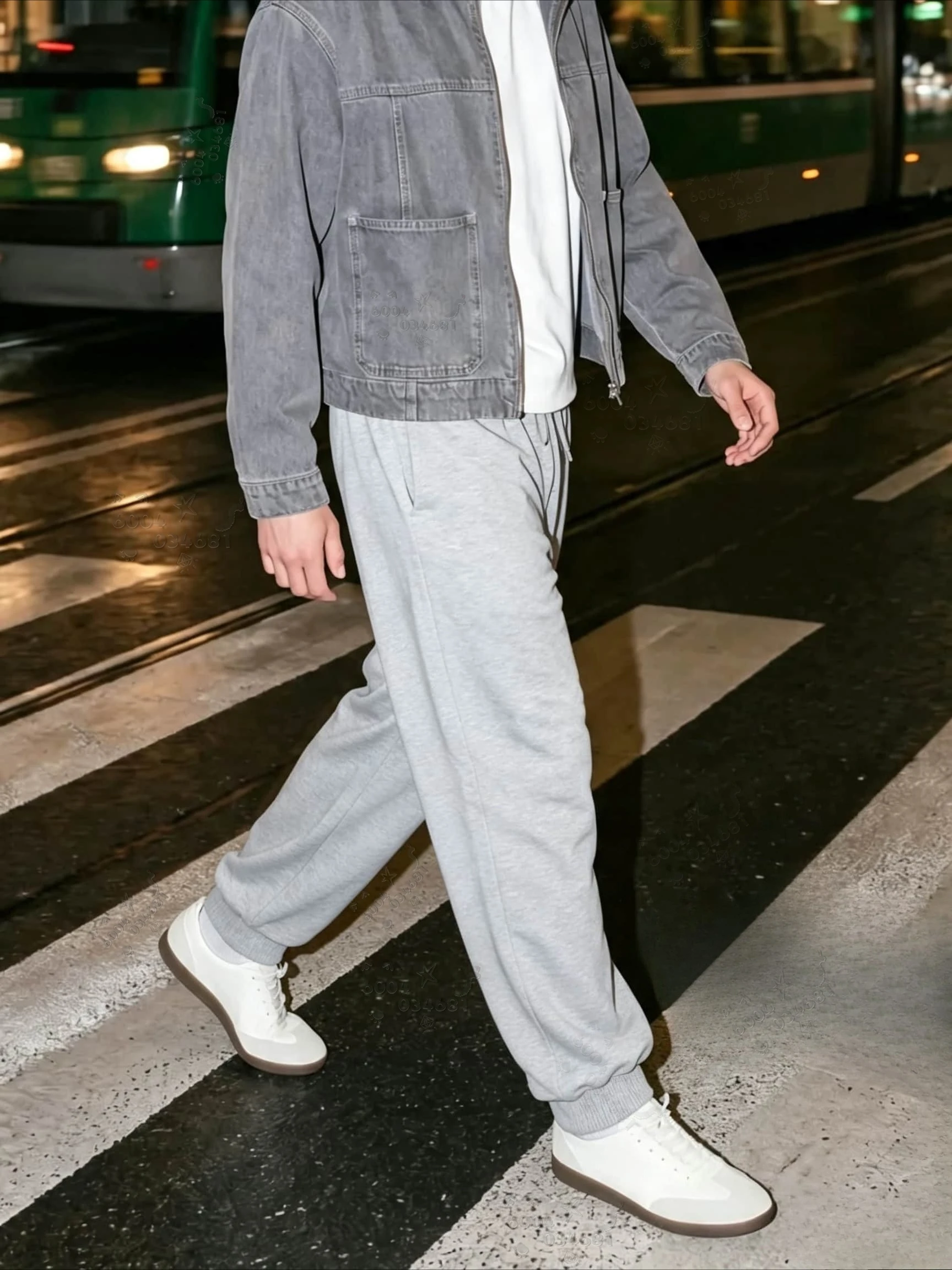 Men's retro-style polar fleece sport pants - perfect for daily wear in autumn and winter, comfortable, breathable, and warm.