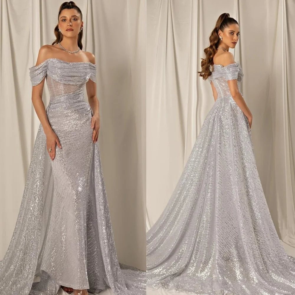 Customized Delicate pureOrganza Homecoming Dress Luxury Strapless Off the Shoulder Ruched Mermaid Zipper Back Vestido De Festa