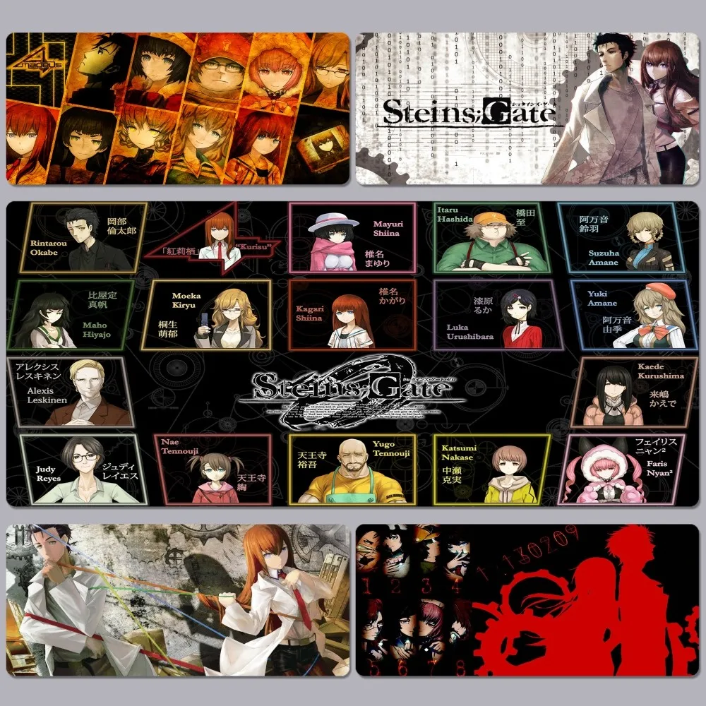 

Коврик для мыши Steins Gate, офисный игровой утолщенный большой коврик для письма, Нескользящая подушка, коврик для мыши для спальни девочек-подростков