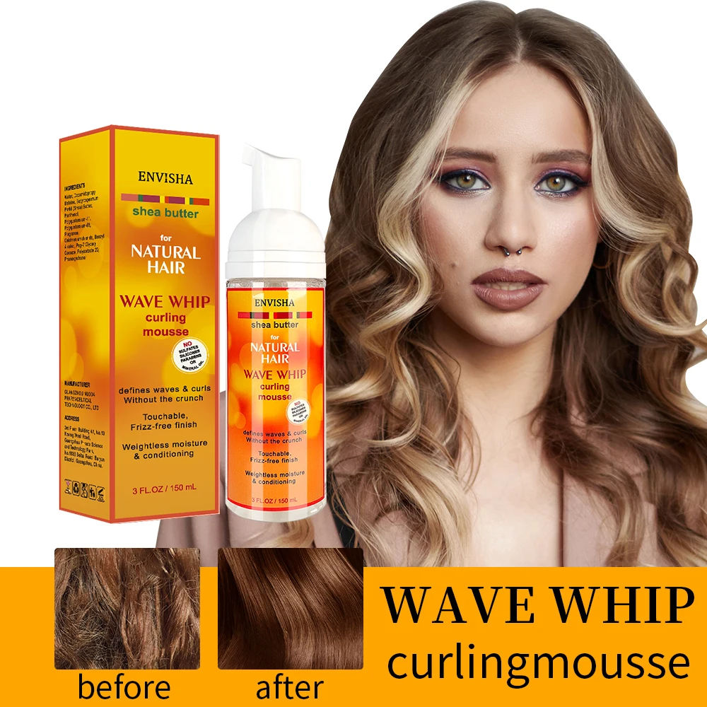 Advisha capelli ricci rimbalzo cura dei capelli Styling Mousse Curling Boost Cream Styling Foam idratante Relaxer per parrucca elastina naturale