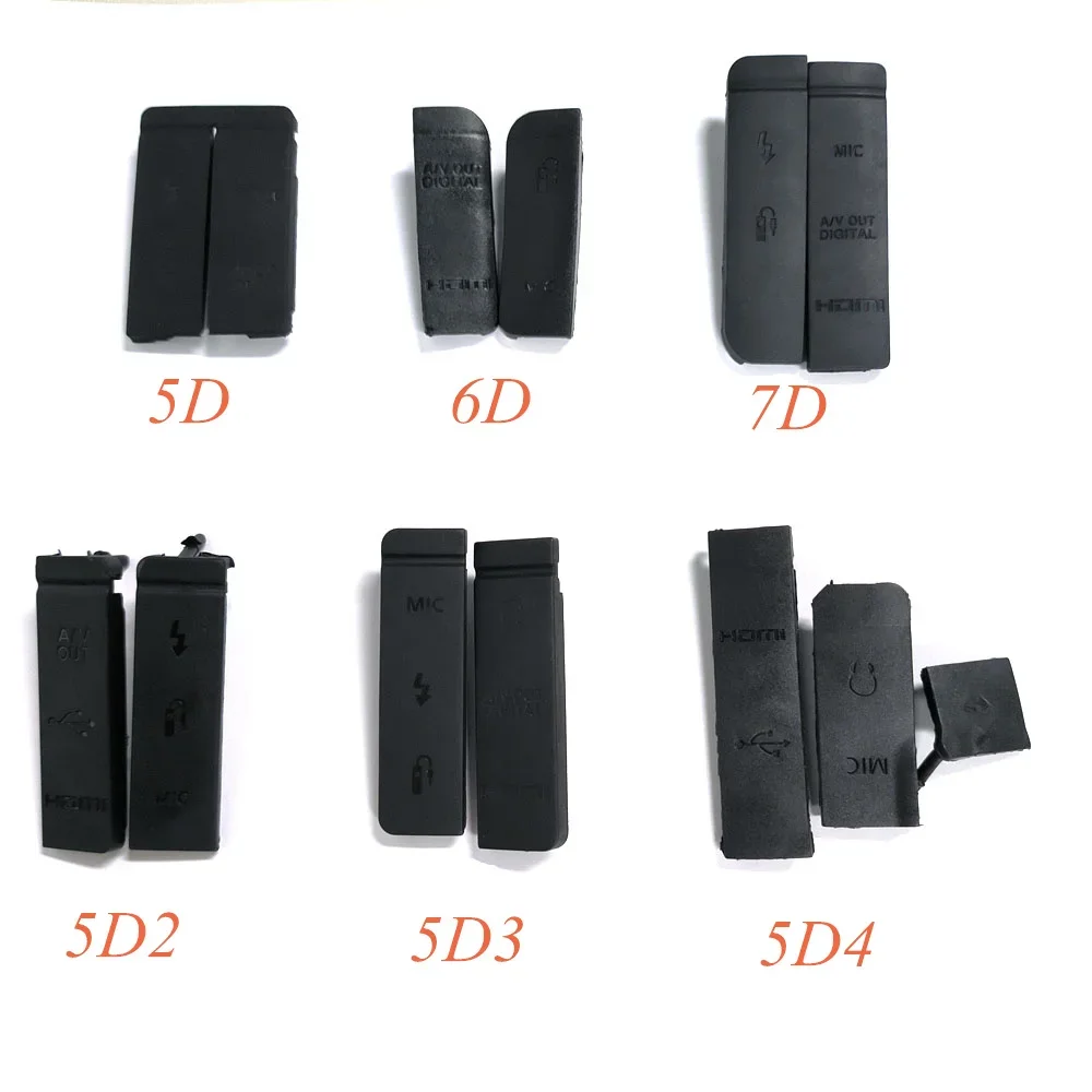 

New For Canon 5D 6D 7D 5D2 6D2 7D2 5D3 5D4 40D 50D 60D 70D 80D 100D 200D 450 550D 650D 750D 1000D 77D USB Rubber Cover Cap