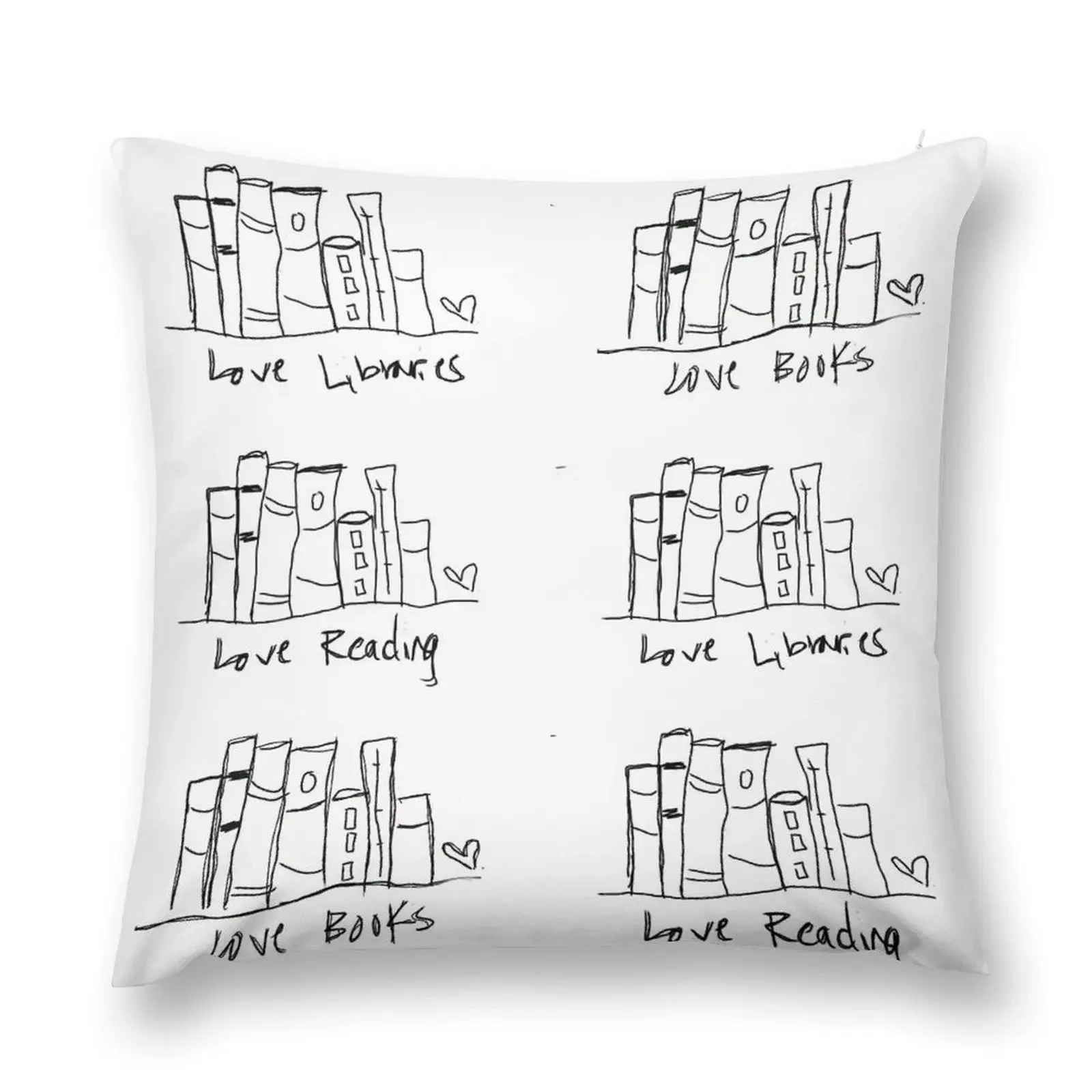 Literature Love, WheresMsB Throw Pillow Sofa Cushions Covers Cushion Cover Sofa Cushions pillow