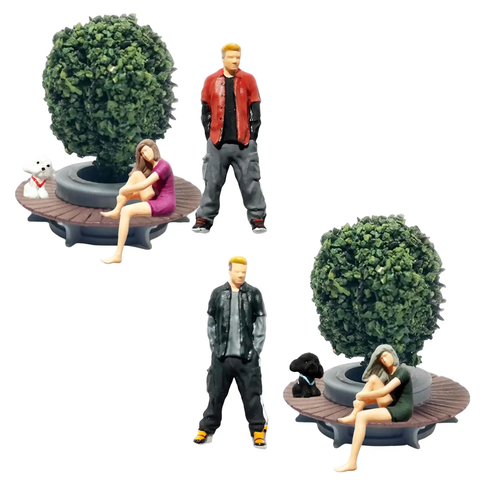 

1:64 Scale Miniature Model People Figures Diorama Ornament Children Toys